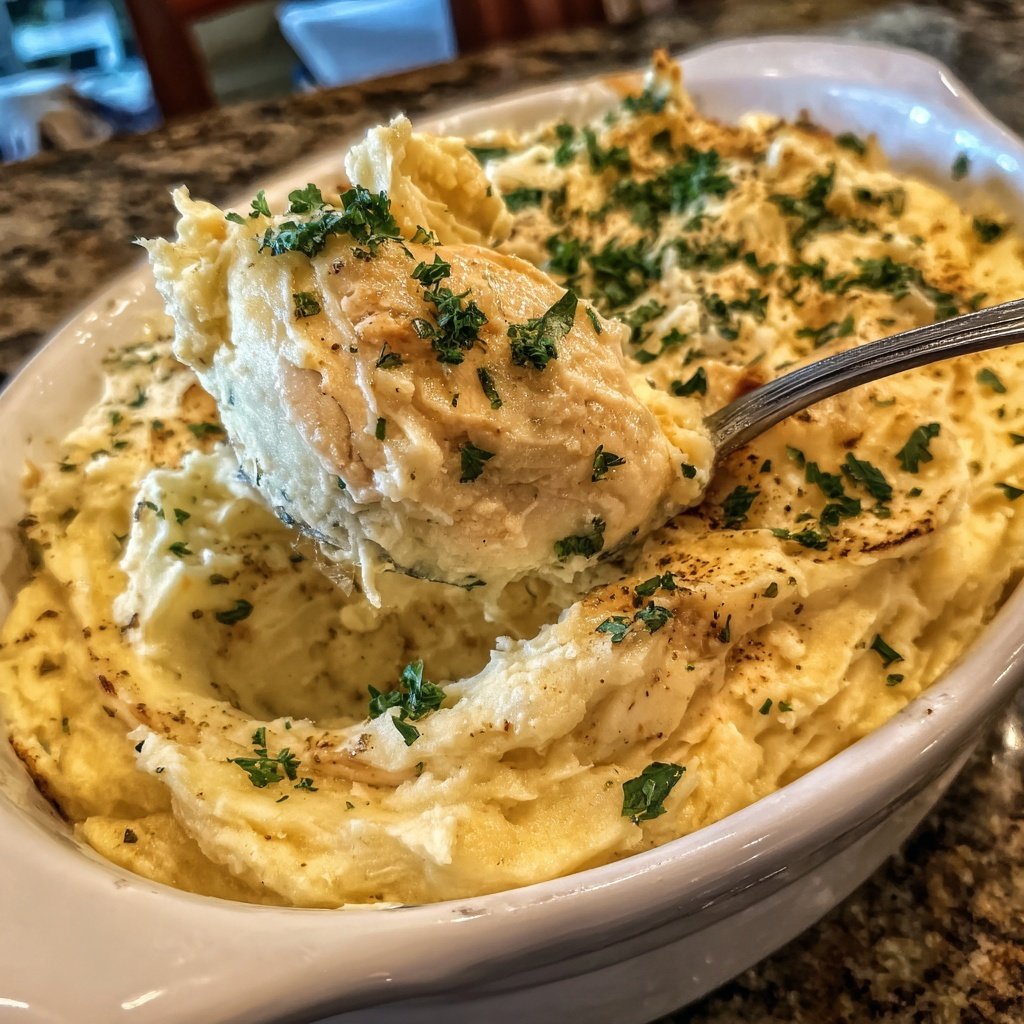 Comfort Food Creamy Chicken and Mashed Potatoes
