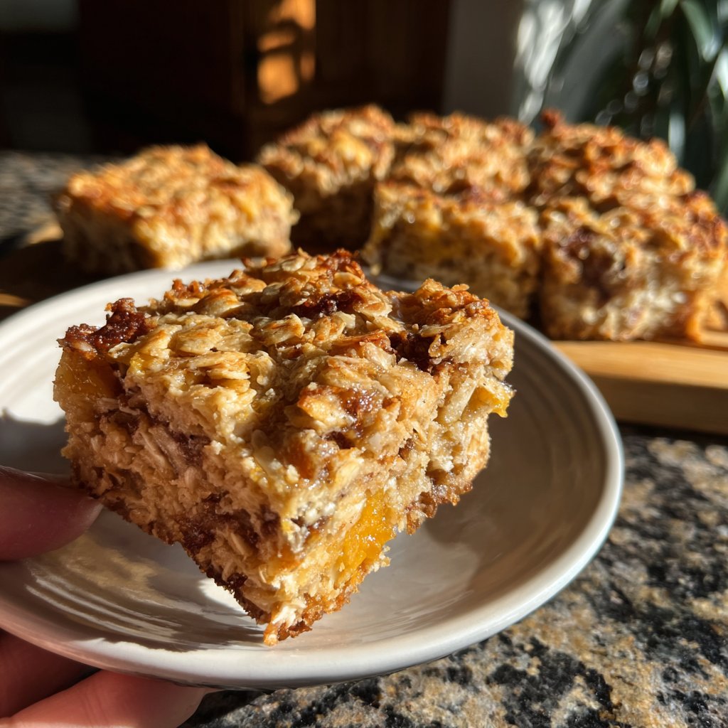 Banana Oat Yogurt Squares