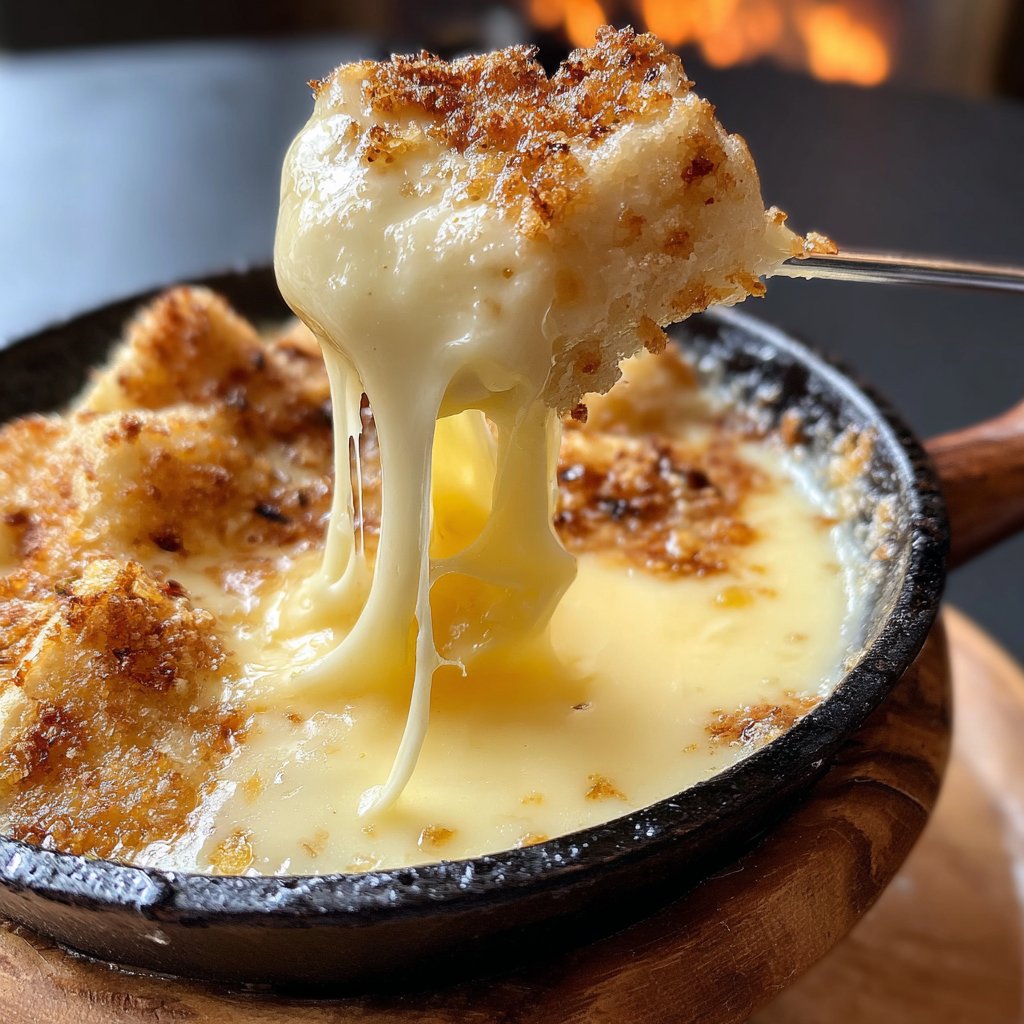 Fondue with Raclette Cheese