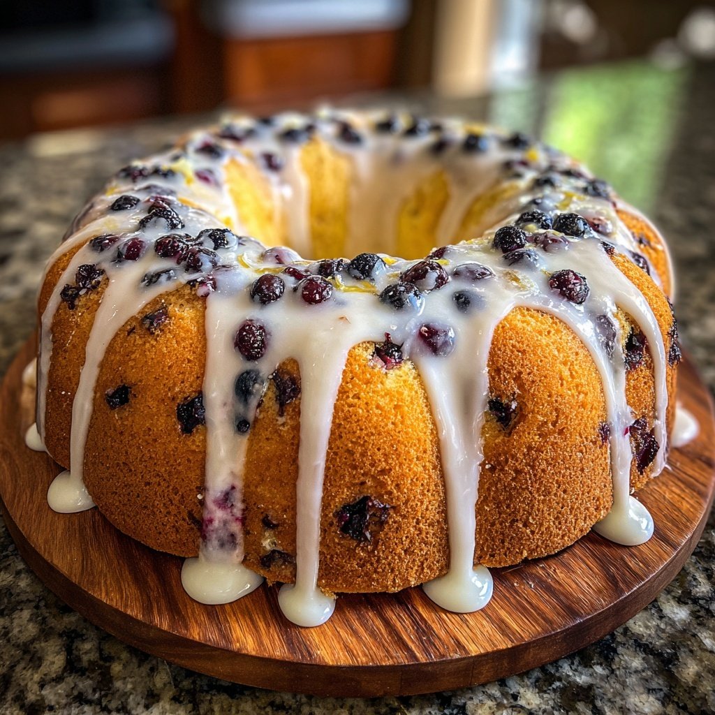 Lemon Blueberry Pound Cake