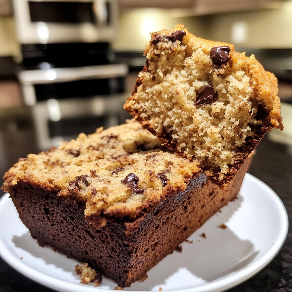 Banana Bread with Mini Chocolate Chips Recipe