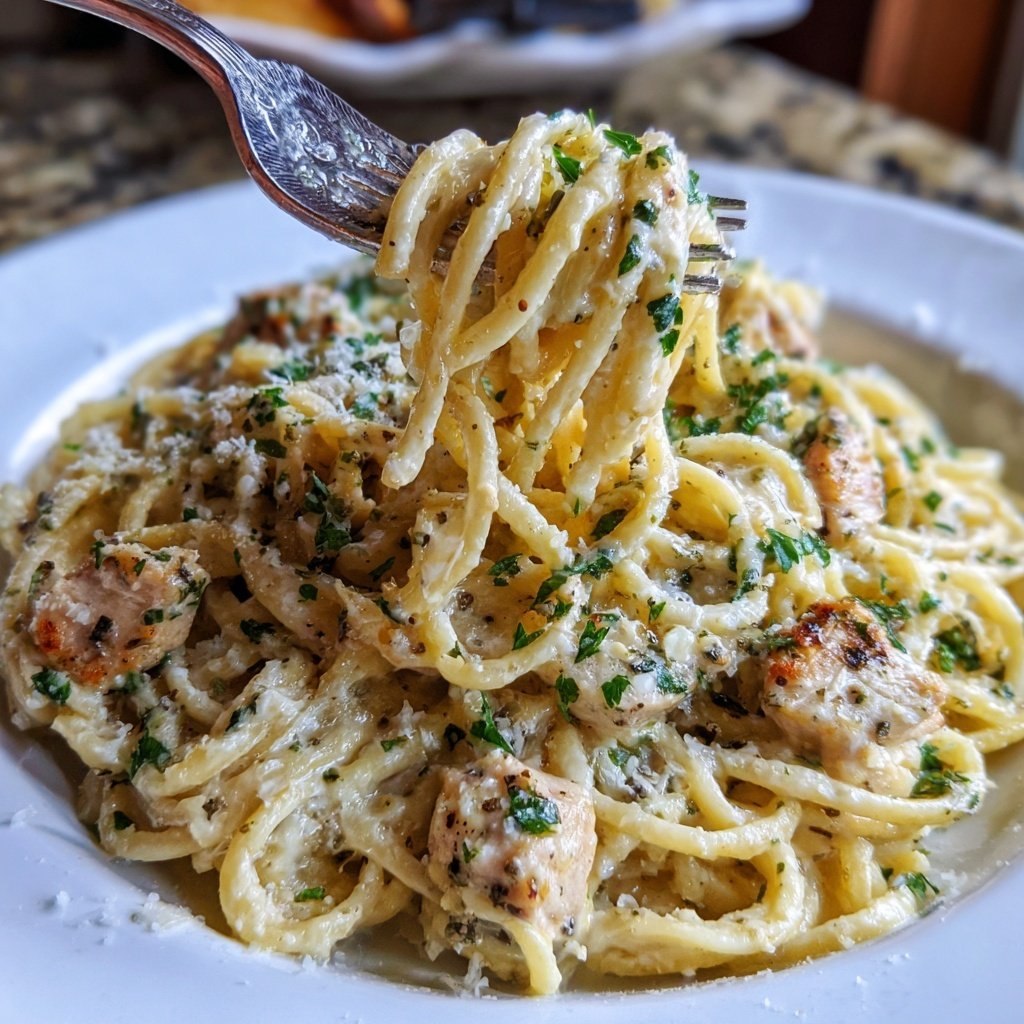 Garlic Parmesan Chicken Pasta