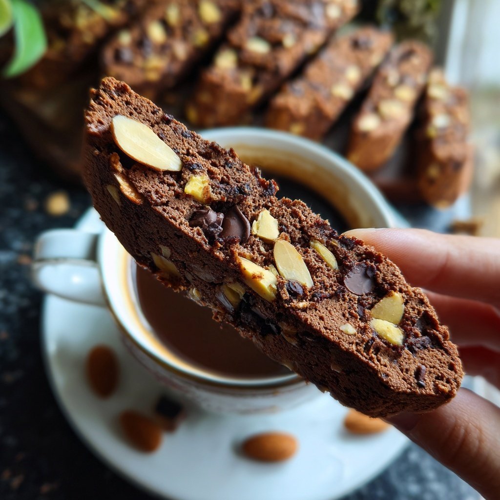 Chocolate Almond Biscotti