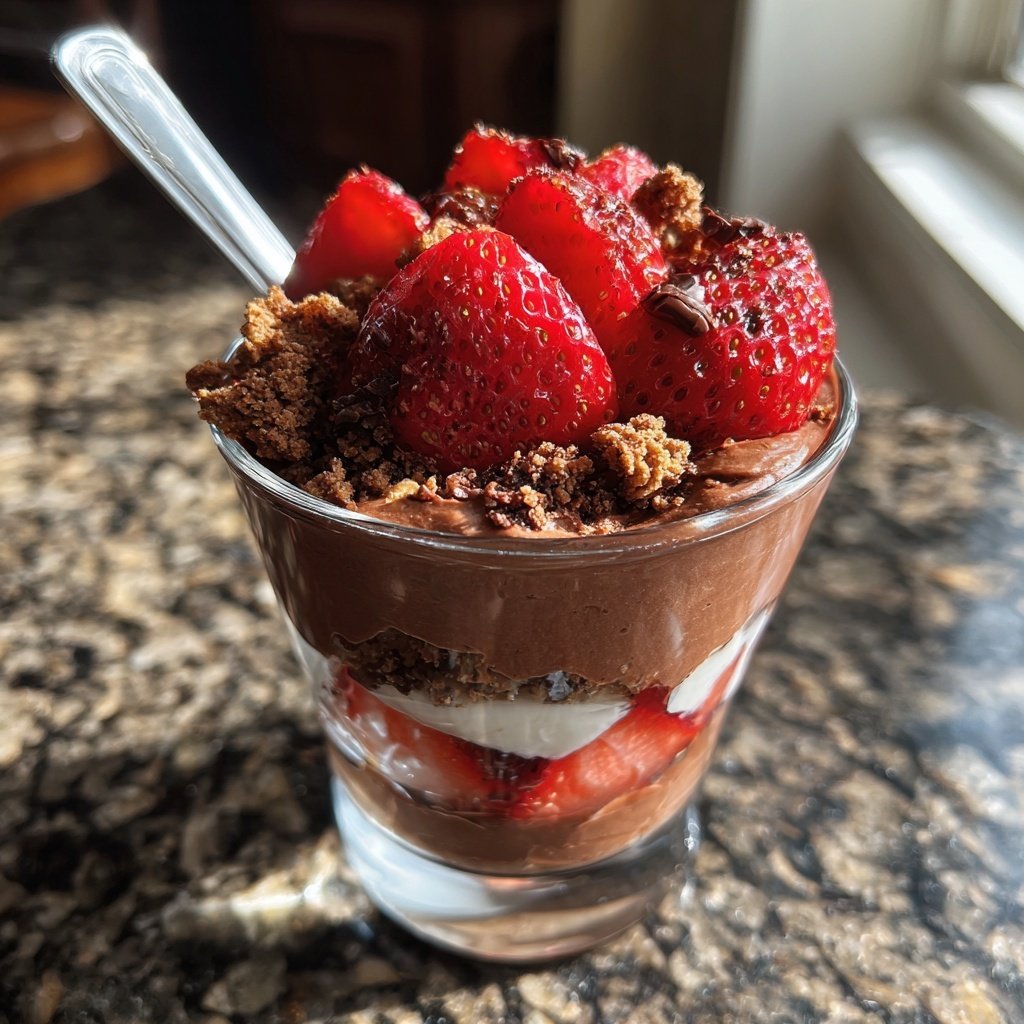 Chocolate Strawberry Parfaits