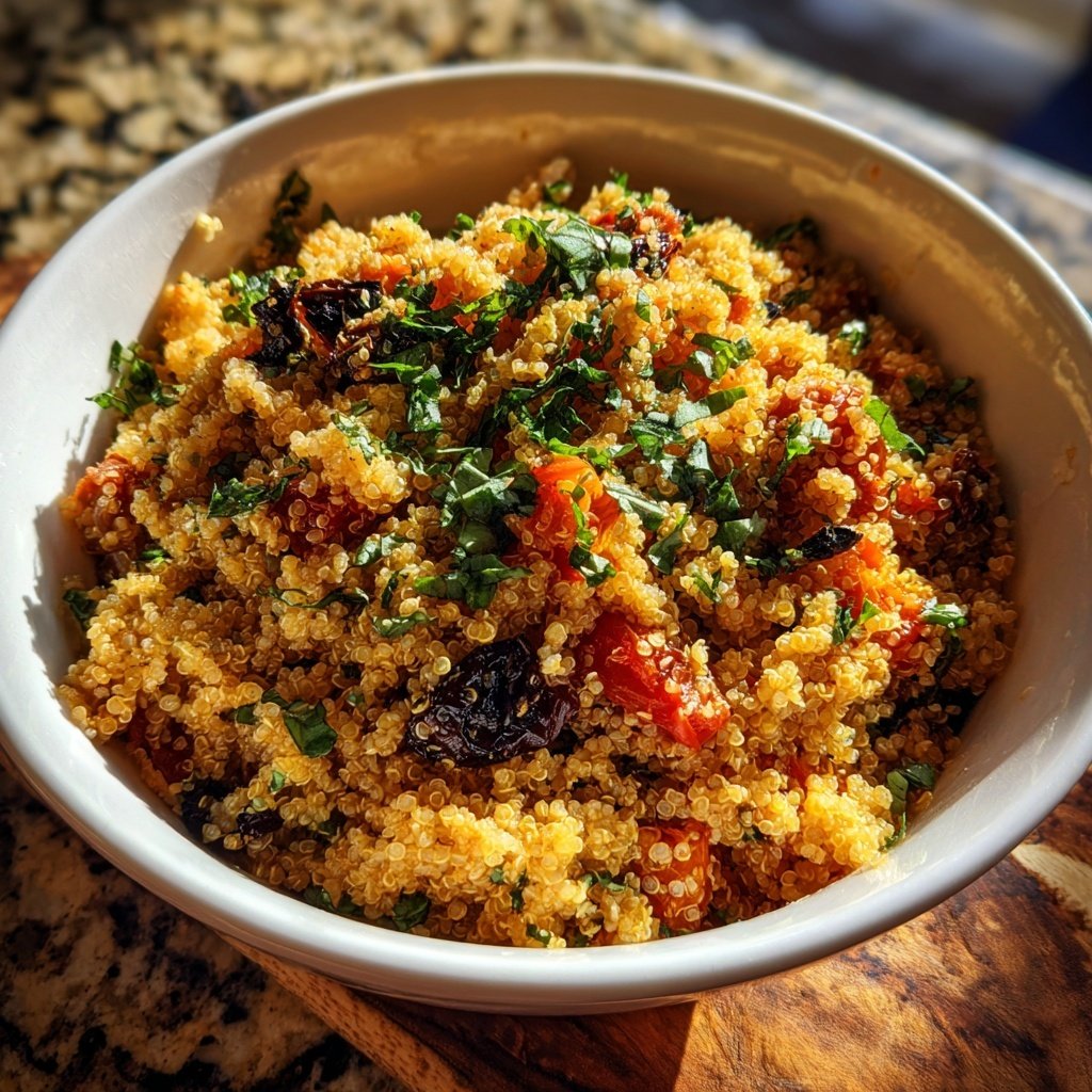 Roasted Tomato Basil Quinoa