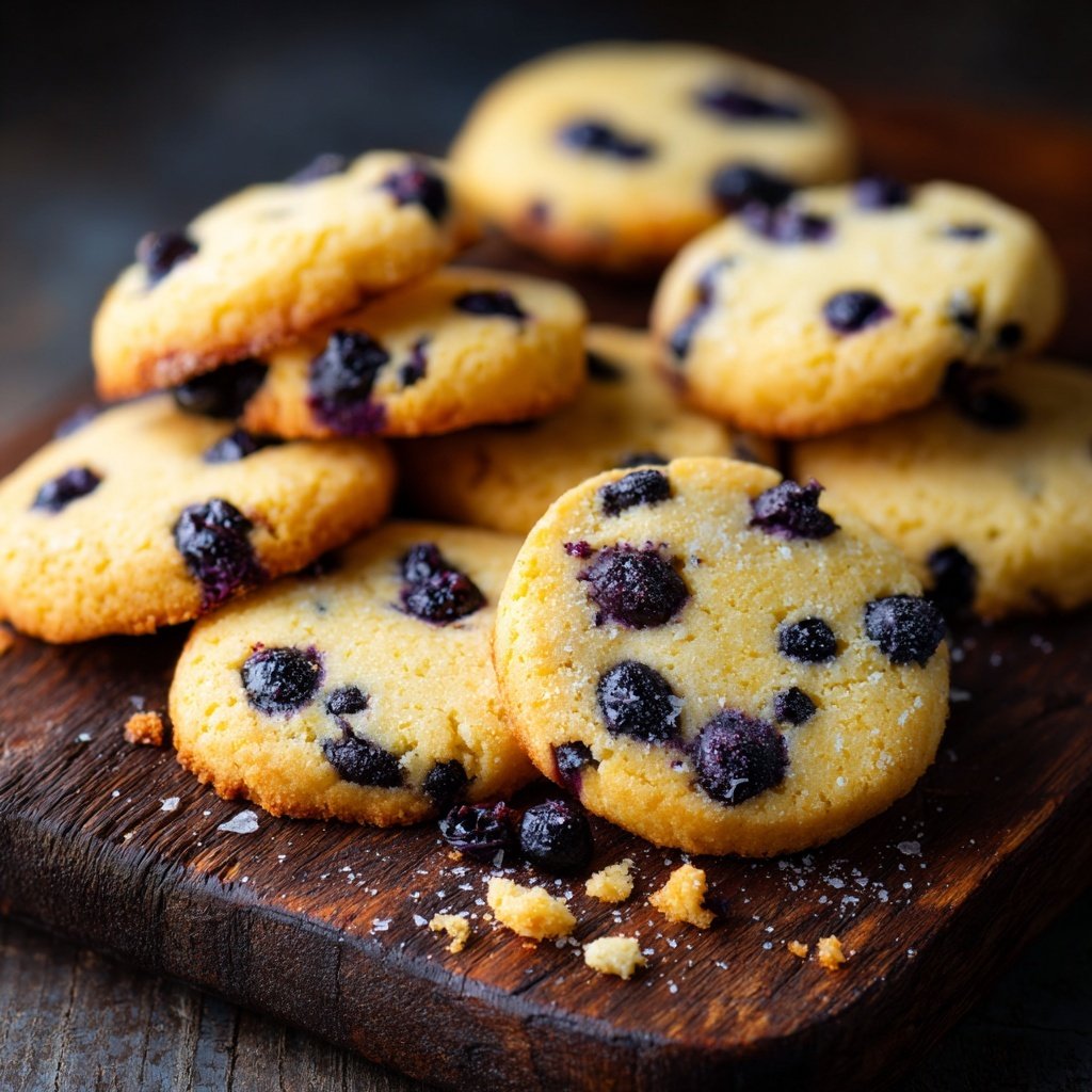 Spring Lemon Blueberry Cookies