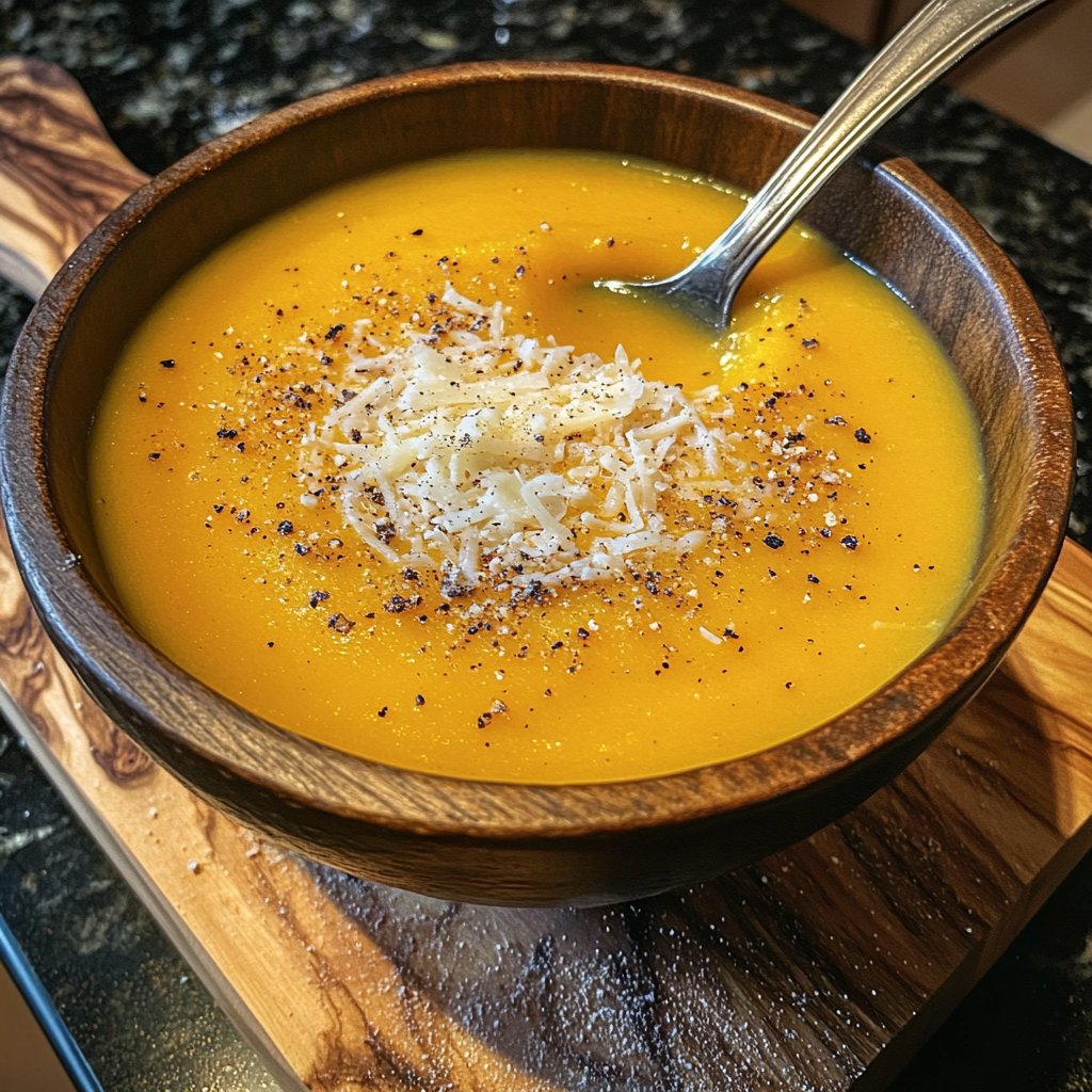 Squash Soup with Parmesan