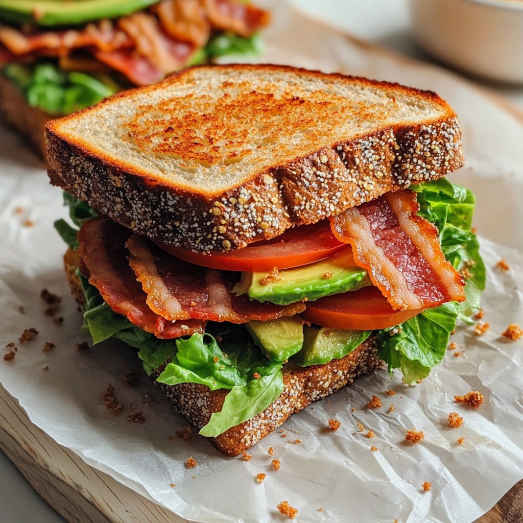 Healthy BLT Sandwich Lunch