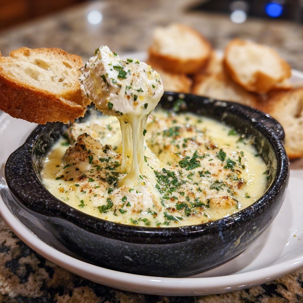 Fondue with Goat Cheese and Herbs