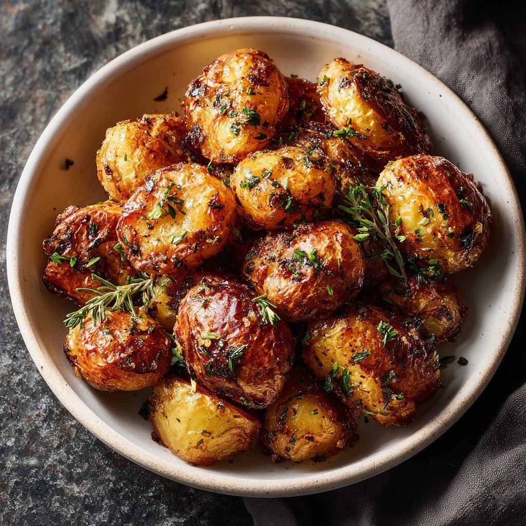 Roasted Baby Potatoes with Truffle Oil