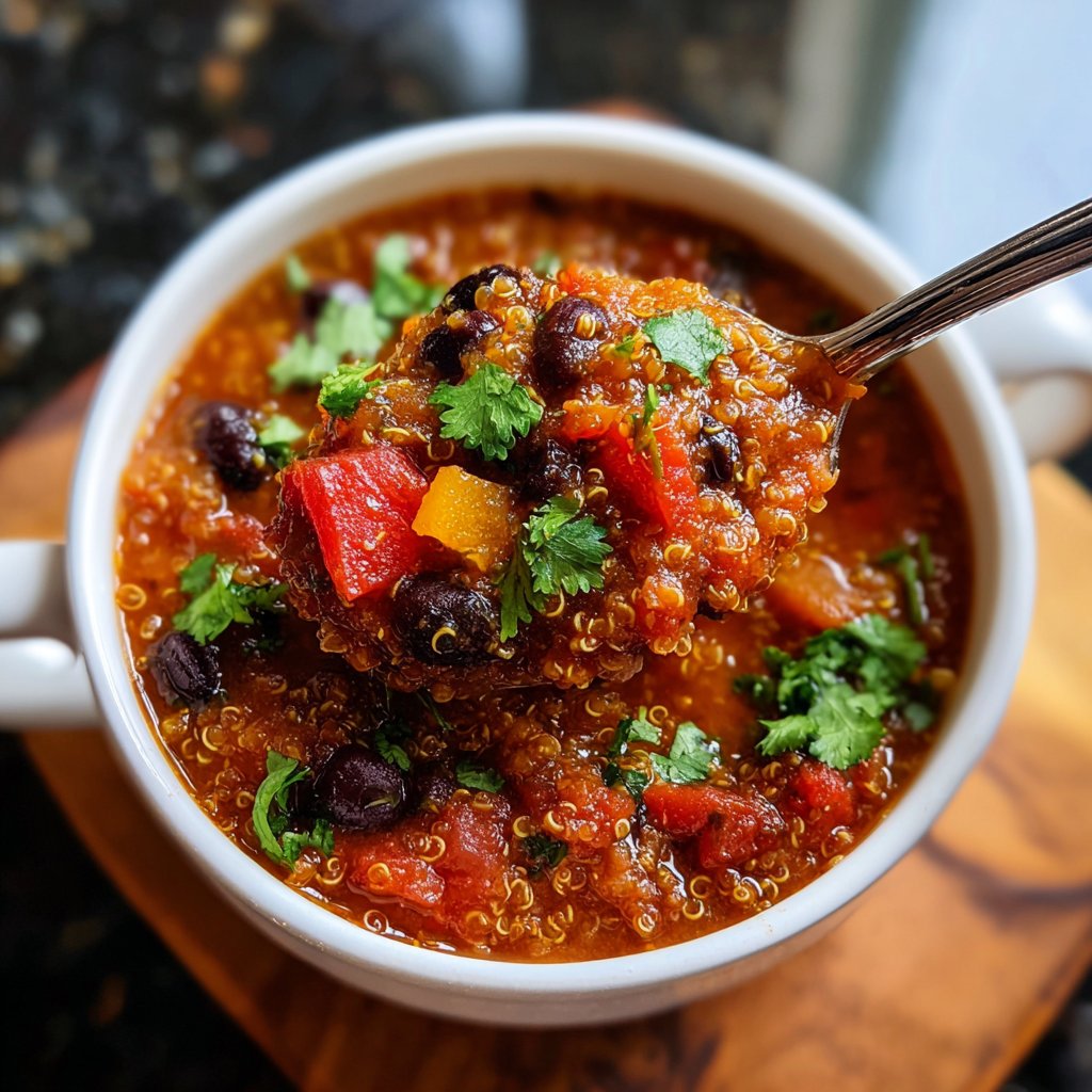 Healthy Crockpot Quinoa Chili